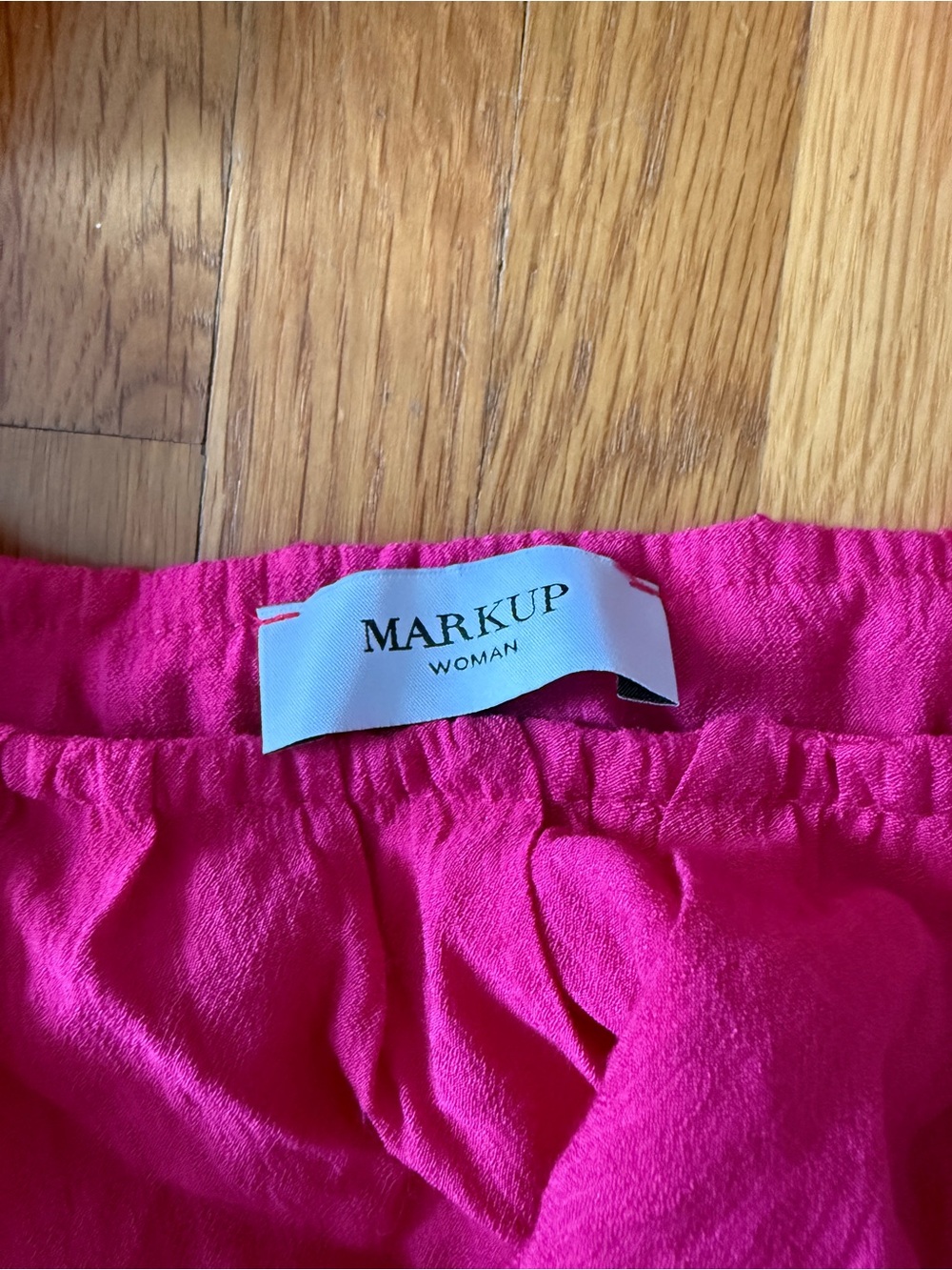 mark. Fuchsia Ruffle Strap Tank Top - Picture 2 of 4